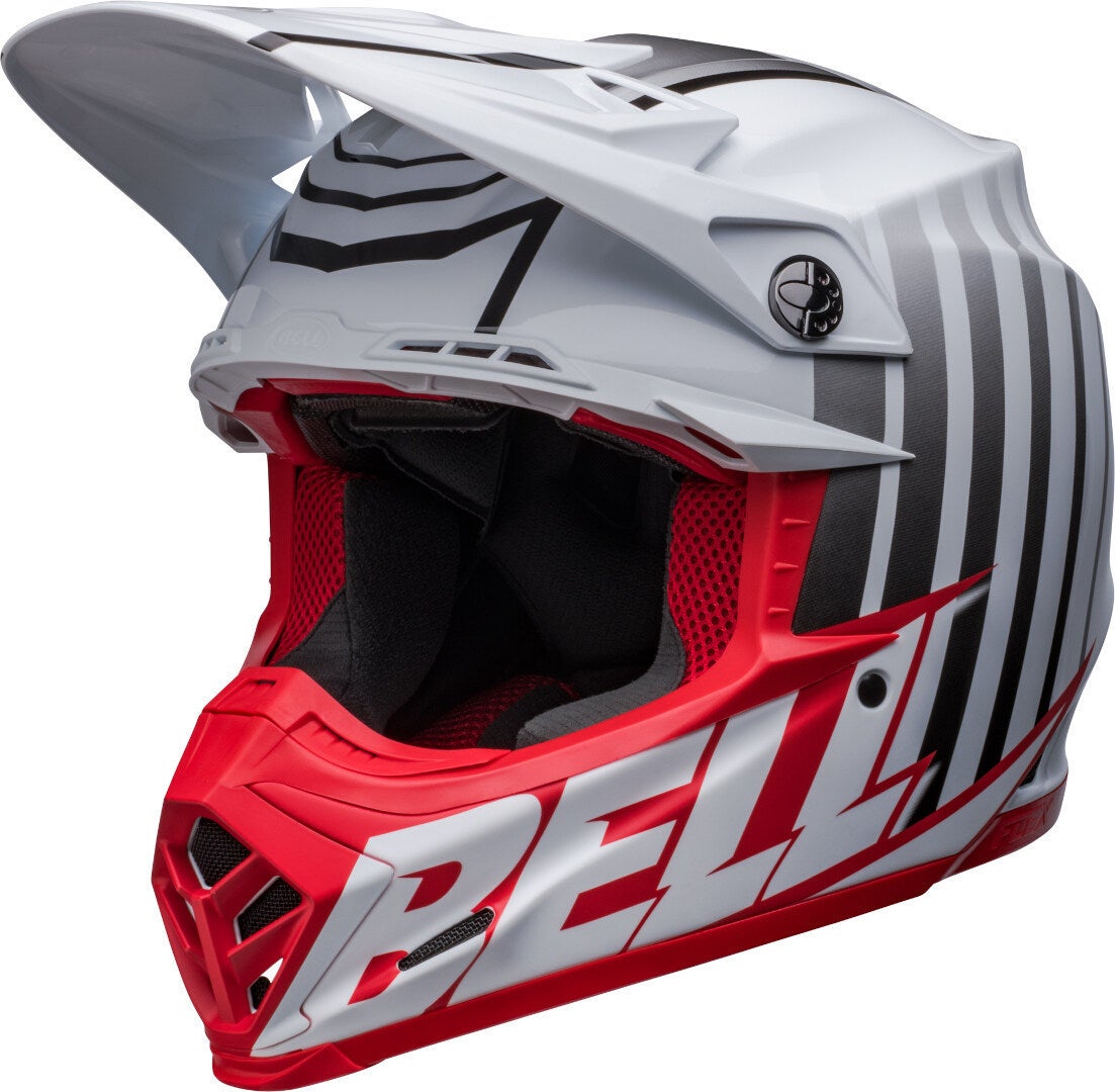 Bell Moto-9S Flex Sprint Motorcross helm wit/rood M Figuur 3