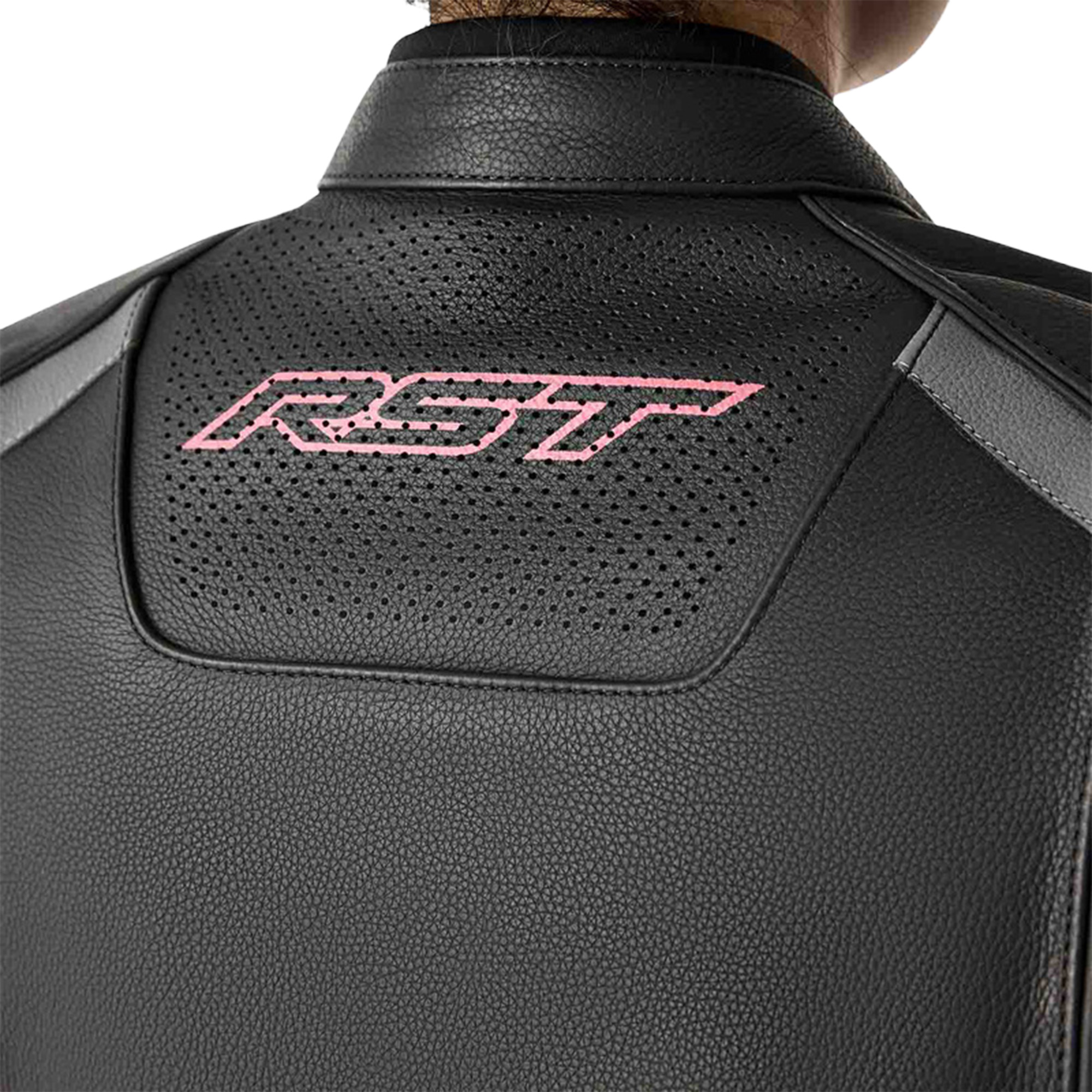 RST S1 D3O Ladies Motorcycle Leather Jacket black/pink 20 Figure 4