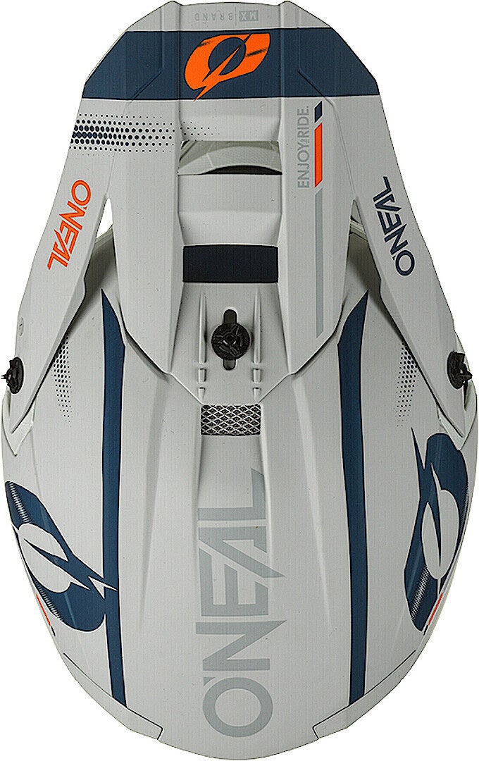 Oneal 5Series Haze V.22 Casque de motocross Blanc/Bleu/Orange M (57/58) Figure 2