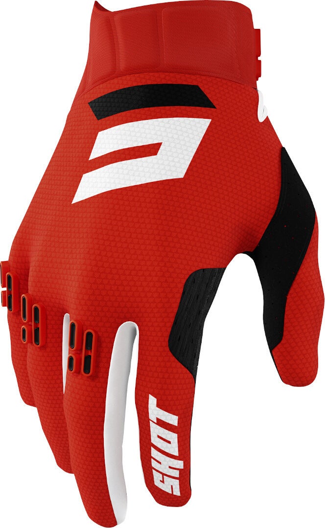 Shot Aerolite Gradient Motocross Gloves red/white/black 11 Figure 1