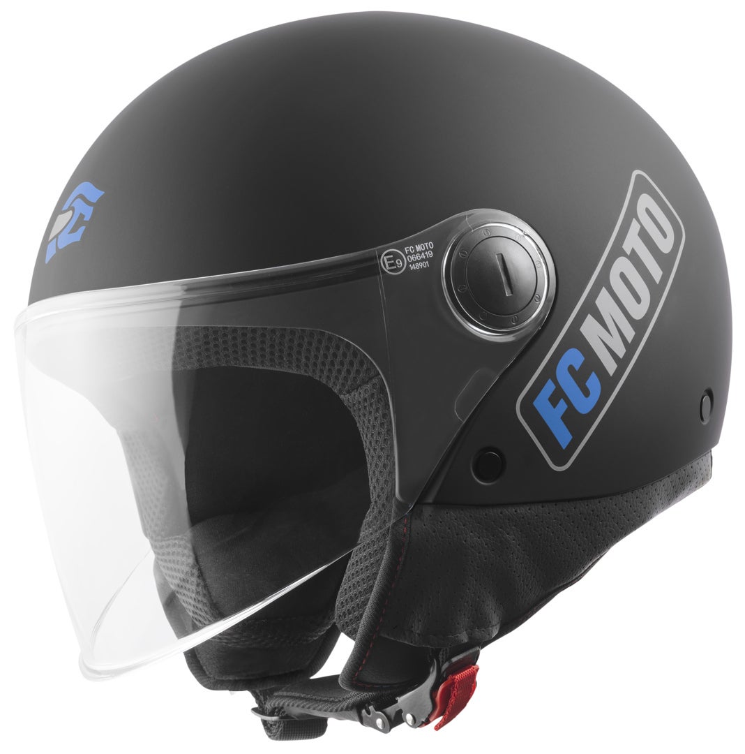 FC-Moto Square-RS Jet hjelm sort mat/blå L Figur 1