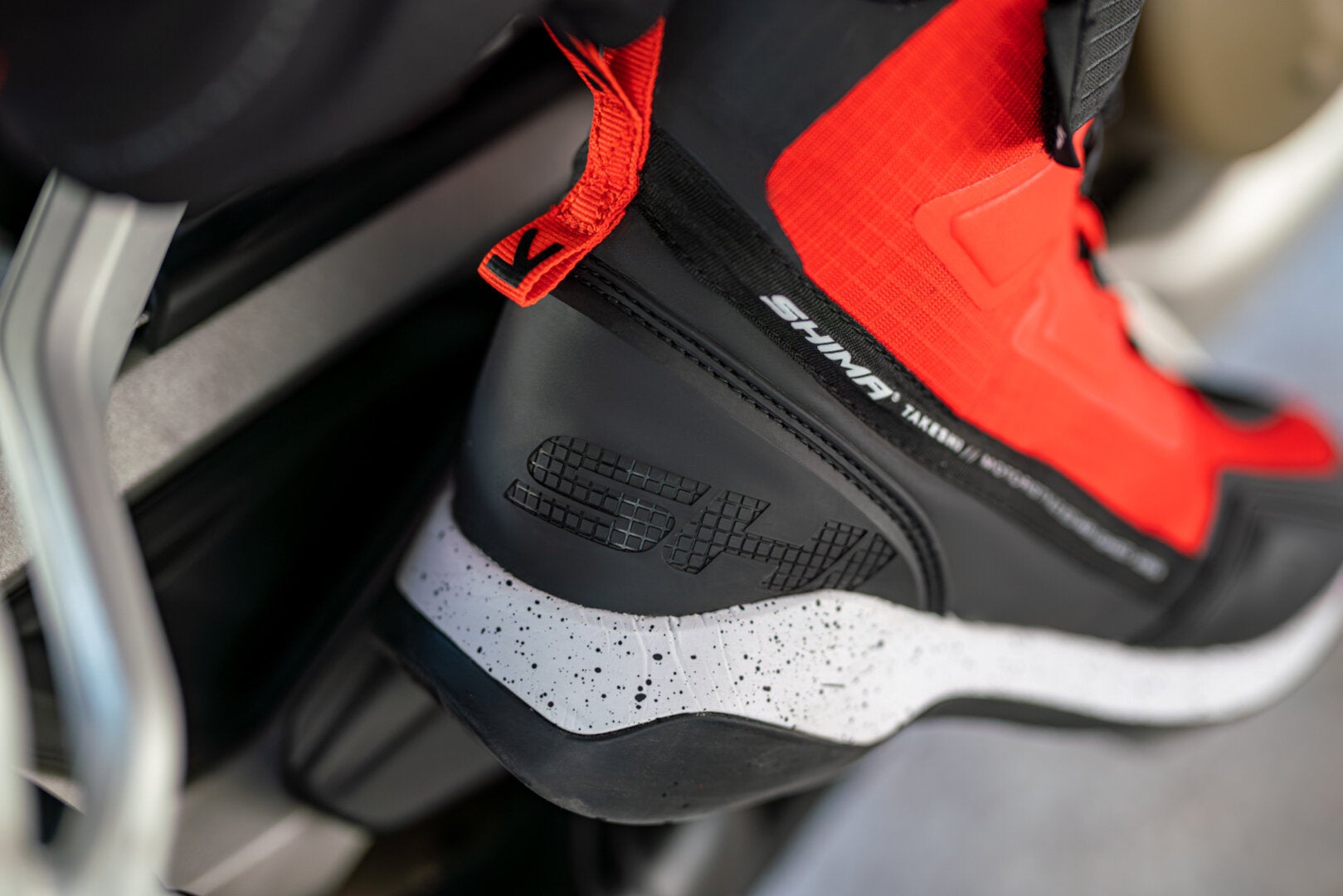 SHIMA Takeshi Motorcycle Boots red/black/white 45 Figure 7