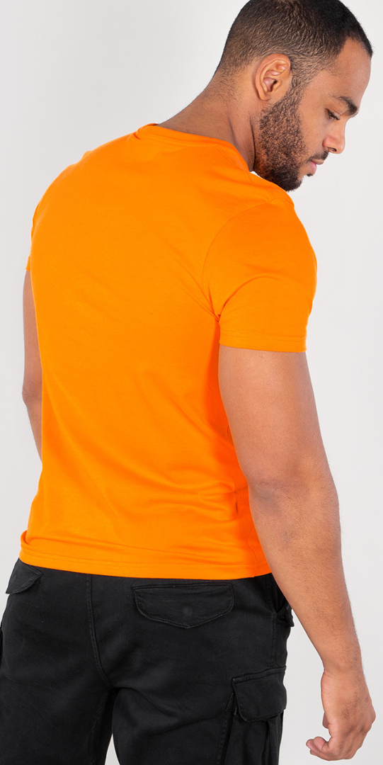 Alpha Industries Basic T Small Logo T-Shirt oranje/wit L Figuur 2
