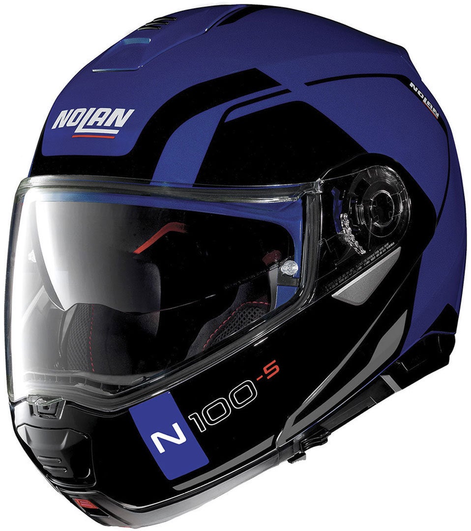 Nolan N100-5 Consistency N-Com Casco nero/blu S (56) Figura 1