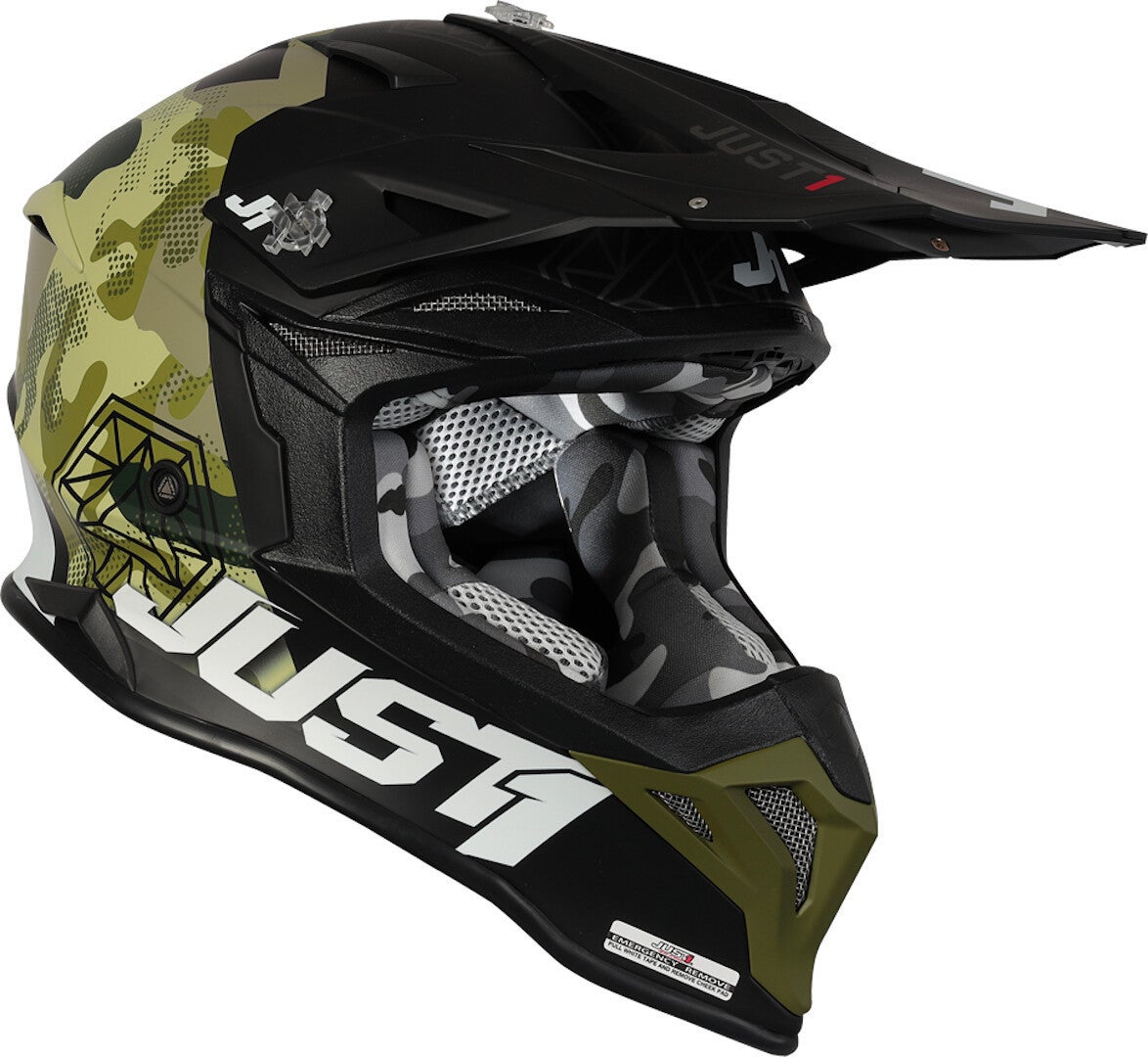 Just1 J39 Kinetic Casco motocross Verde/Nero XL (61/62) Figura 5