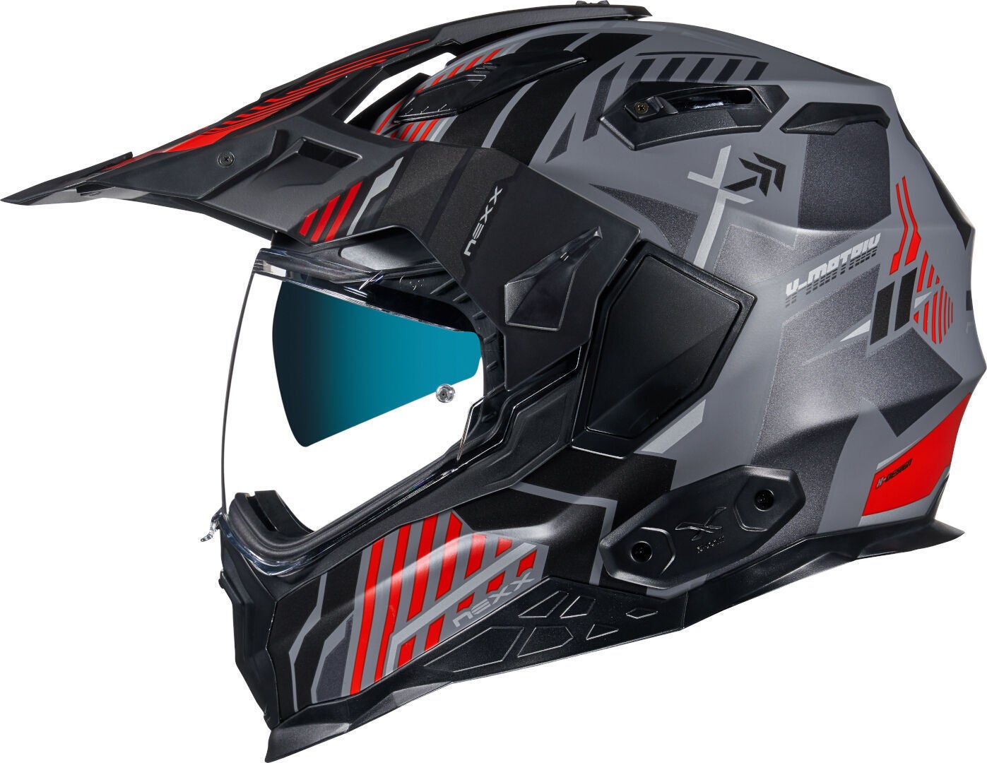 Nexx X.Wed 2 Wild Country Helm schwarz/grau/rot L (59/60) Abbildung 1