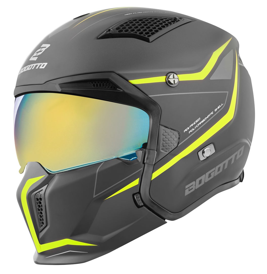 Bogotto Radic WN-ST Casco giallo/nero L Figura 5