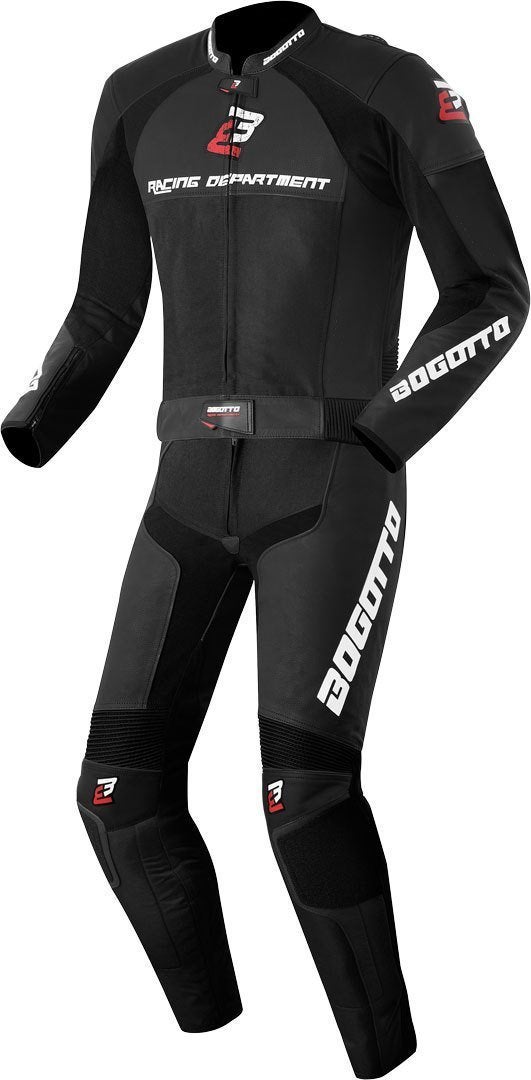 Bogotto Losail 2-Teiler Motorrad Lederkombi schwarz 60 Abbildung 1