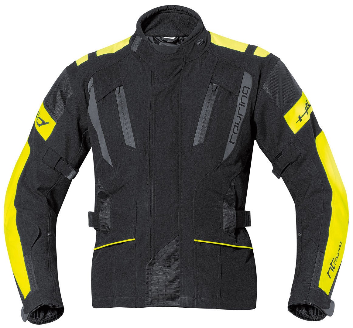Held 4-Touring waterproof Motorcycle Textile Jacket black/yellow XXL Figure 1