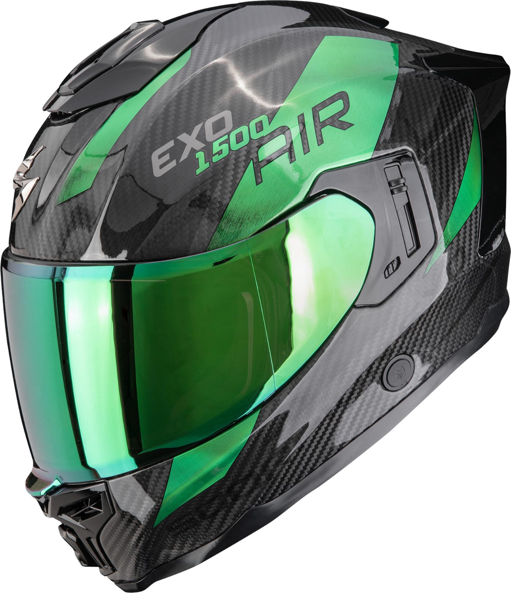 Scorpion Exo-1500 Carbon Air Platted Casco integrale nero/verde L (59/60) Figura 1