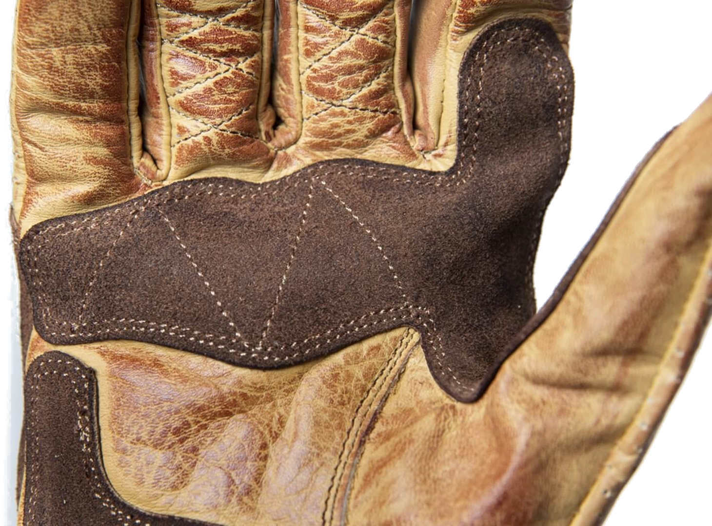 Fuel Rodeo Perforierte Motorcycle Gloves beige XL Figure 2