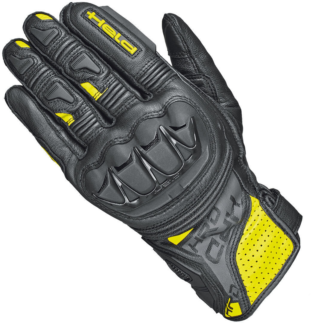 Held Kakuda Motorcykel Handsker sort/neon 8 Figur 1