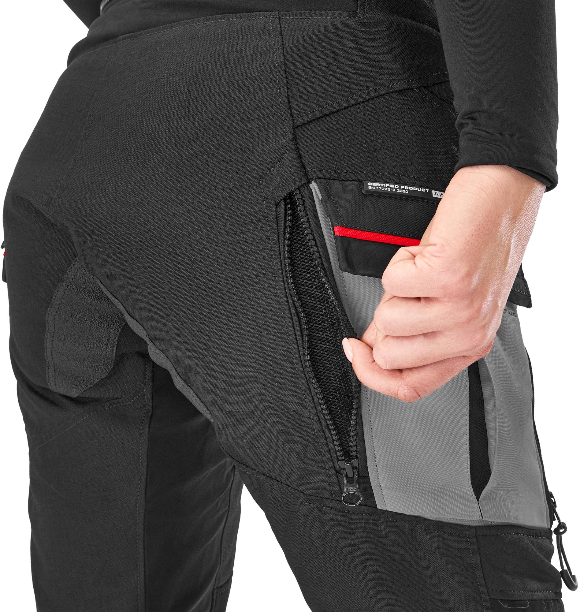 SHIMA Tracker Dames Motorfiets Textiel Broek grijs/wit 2XL Figuur 9