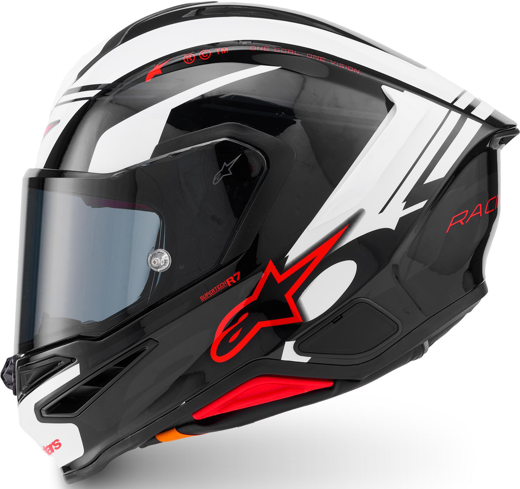 Alpinestars S-R7 A-Core Casque Noir/Blanc/Rouge L Figure 2