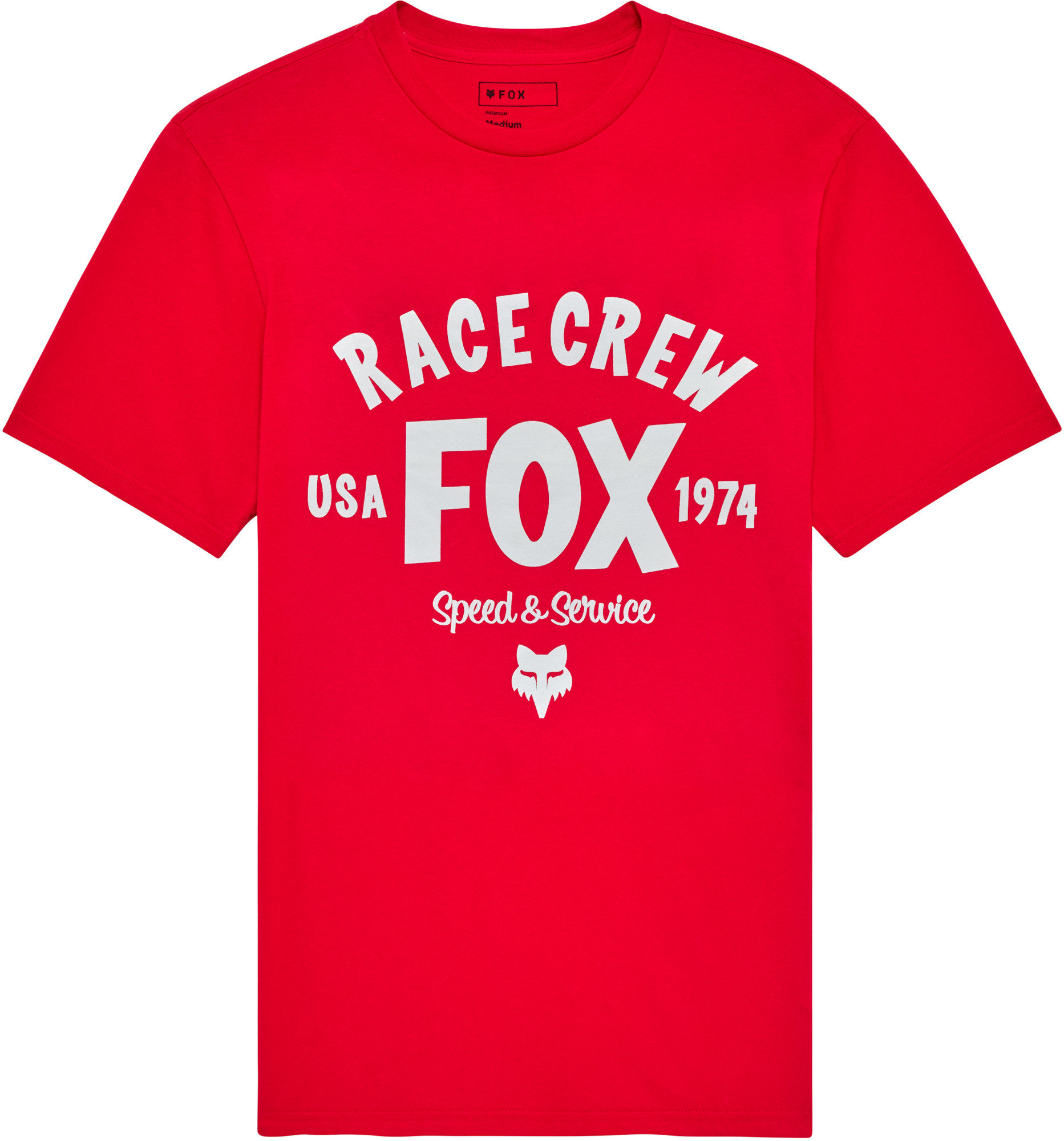 FOX Slogan Premium Triko červená/bílá M Obrázek 1