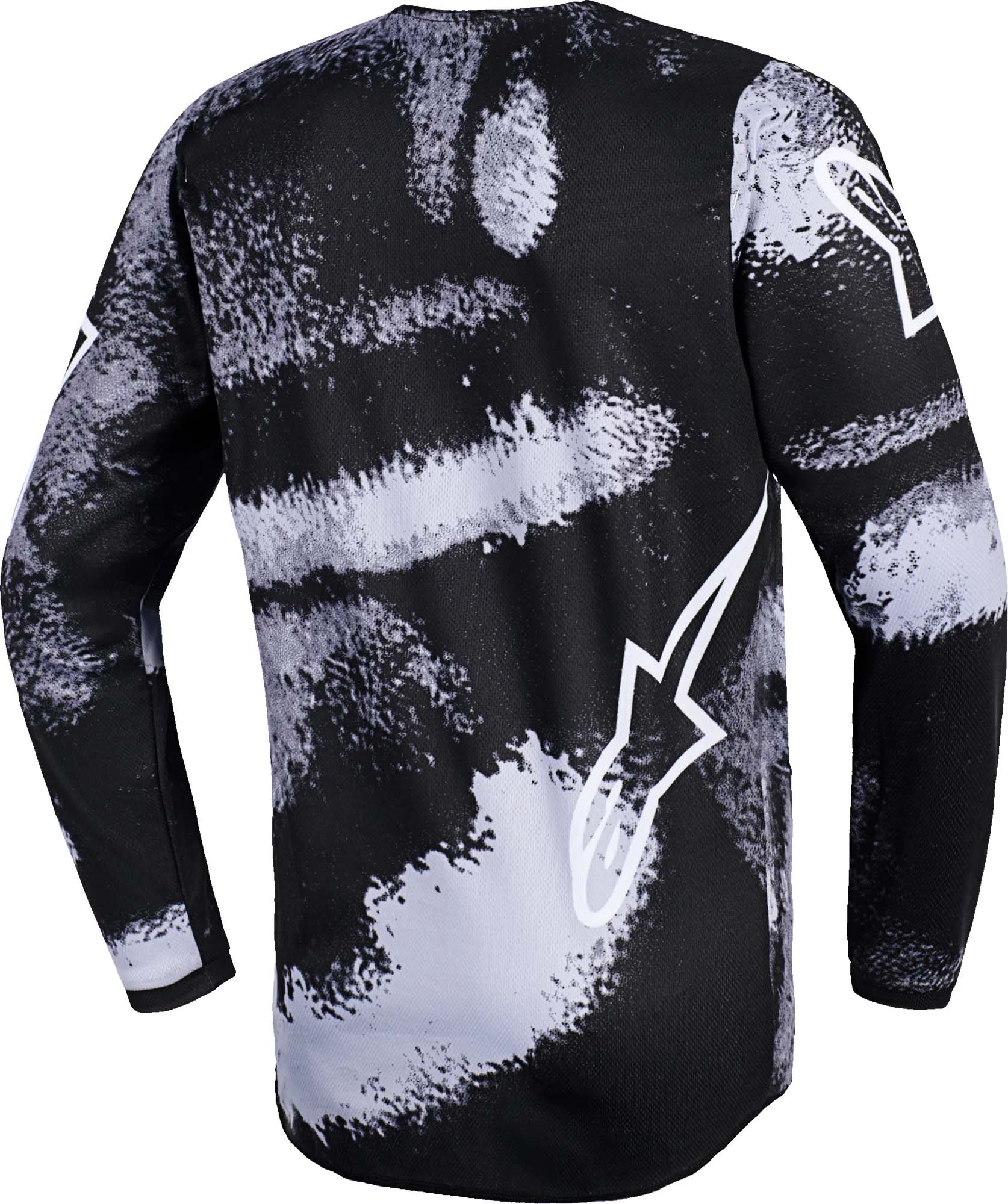 Alpinestars Fluid LAHND Mládežnický motokrosový dres černobílá S Obrázek 2