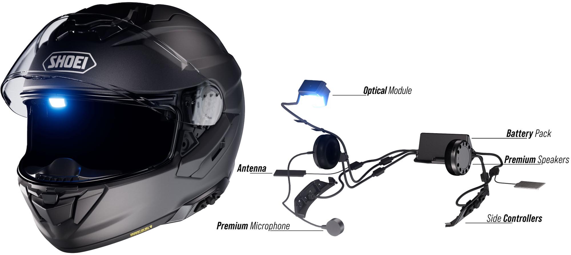 Shoei GT-Air3 Smart Afișajul Visor Head-up Figura 6