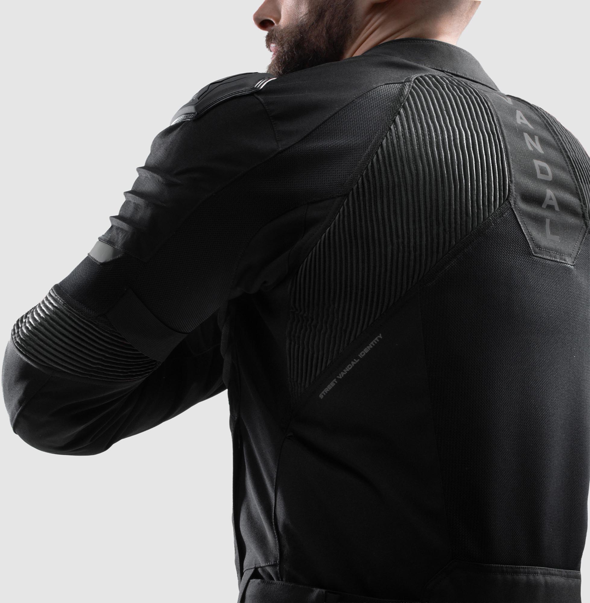 Rebelhorn Vandal 2 Air waterproof Motorcycle Textile Jacket black L Figure 5