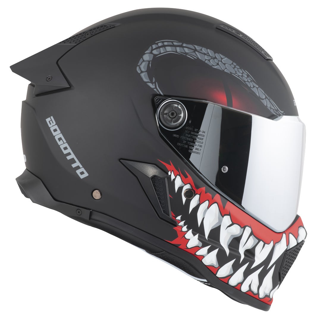 Bogotto Rapto Reptile Helmet black/red matt M Figure 17
