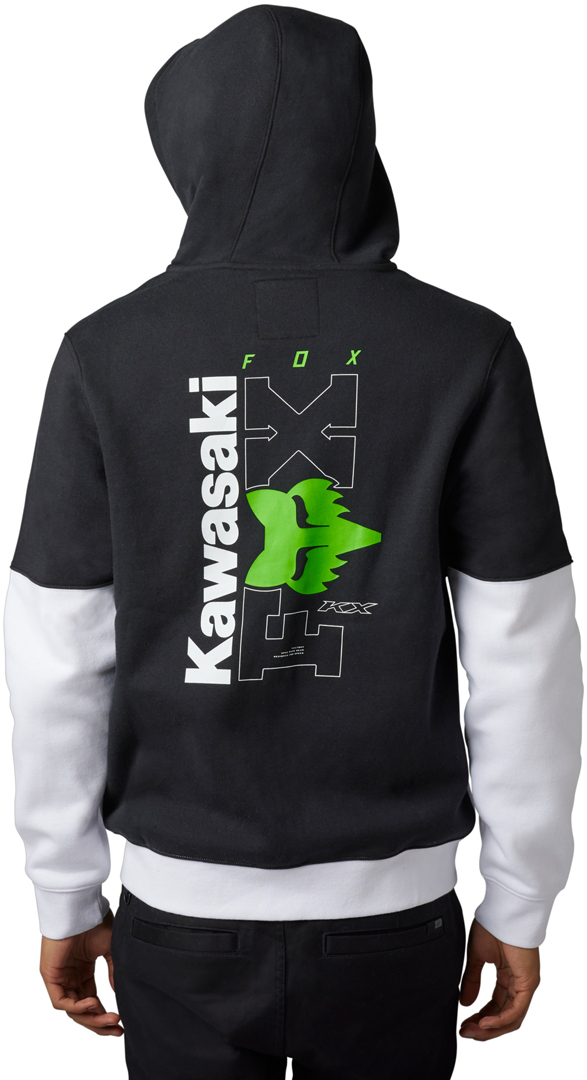 FOX X Kawi Sweat à capuche Zip Noir/Blanc XL Figure 4