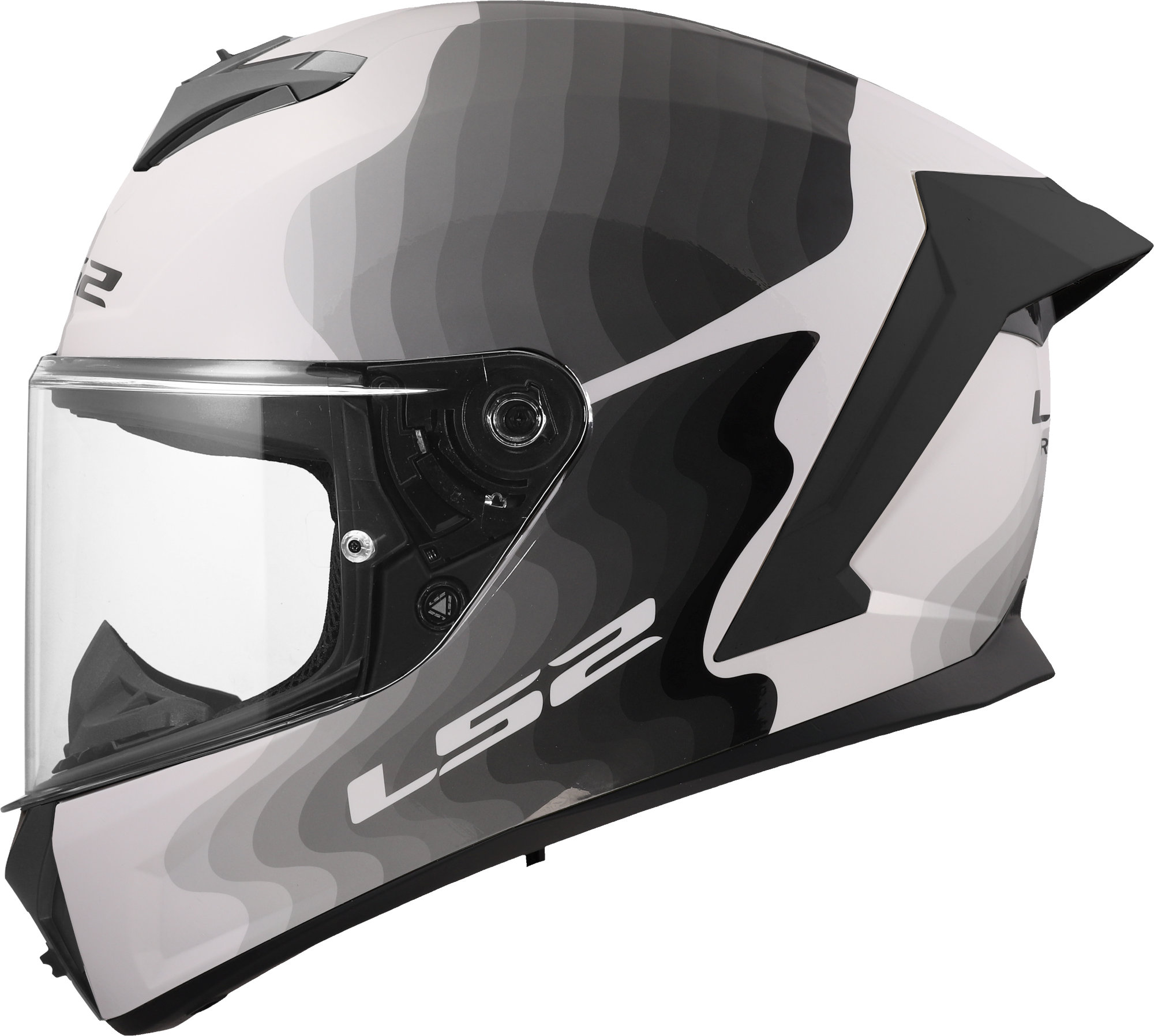 LS2 FF820 Rapid III Flow Helm weiß/grau L (59/60) Abbildung 10