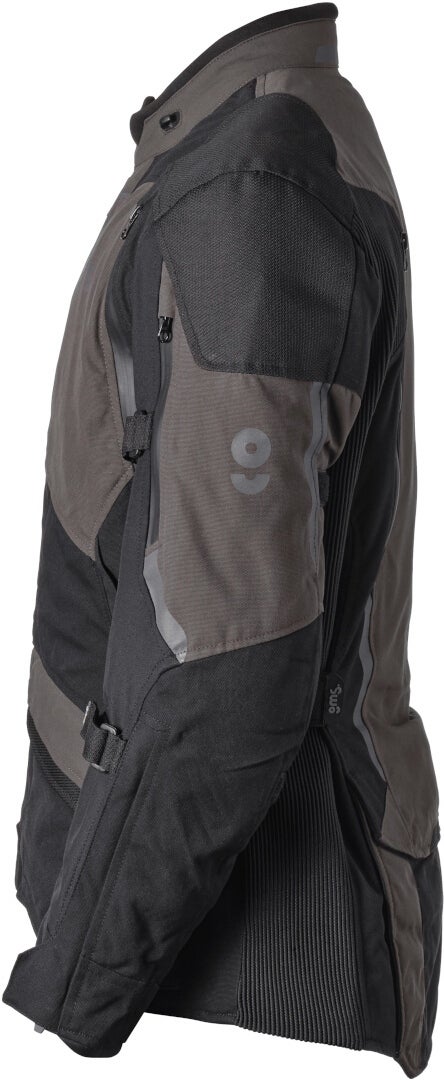 GMS Acamar WP waterdichte motorfiets textieljas zwart/grijs 3XL Figuur 2