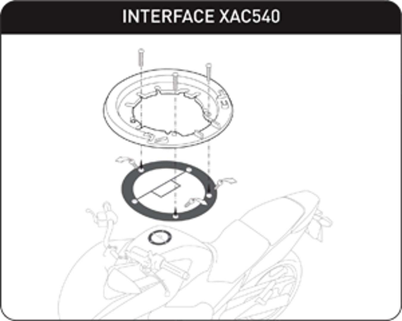 Bagster Lock'n Start Standard Interface Montarea inelului rezervorului Figura 5