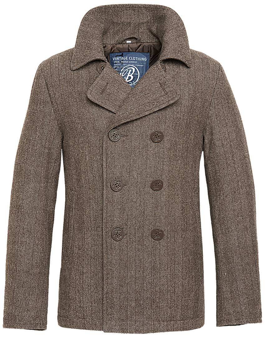 Brandit Pea Coat Jachetă Maro S Figura 1