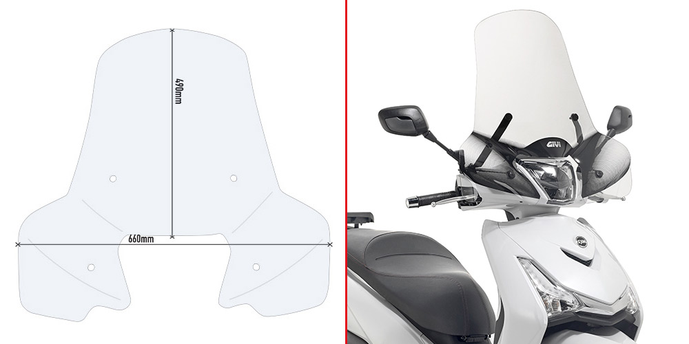 GIVI Vindruta Figur 1
