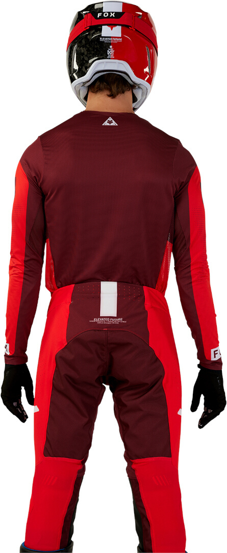 FOX Flexair Optical Motocross Jersey rot/rot M Abbildung 8