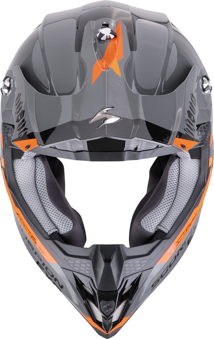 Scorpion VX-16 Evo Air Rod Motocross Helm grau/orange XXL (63/64) Abbildung 3