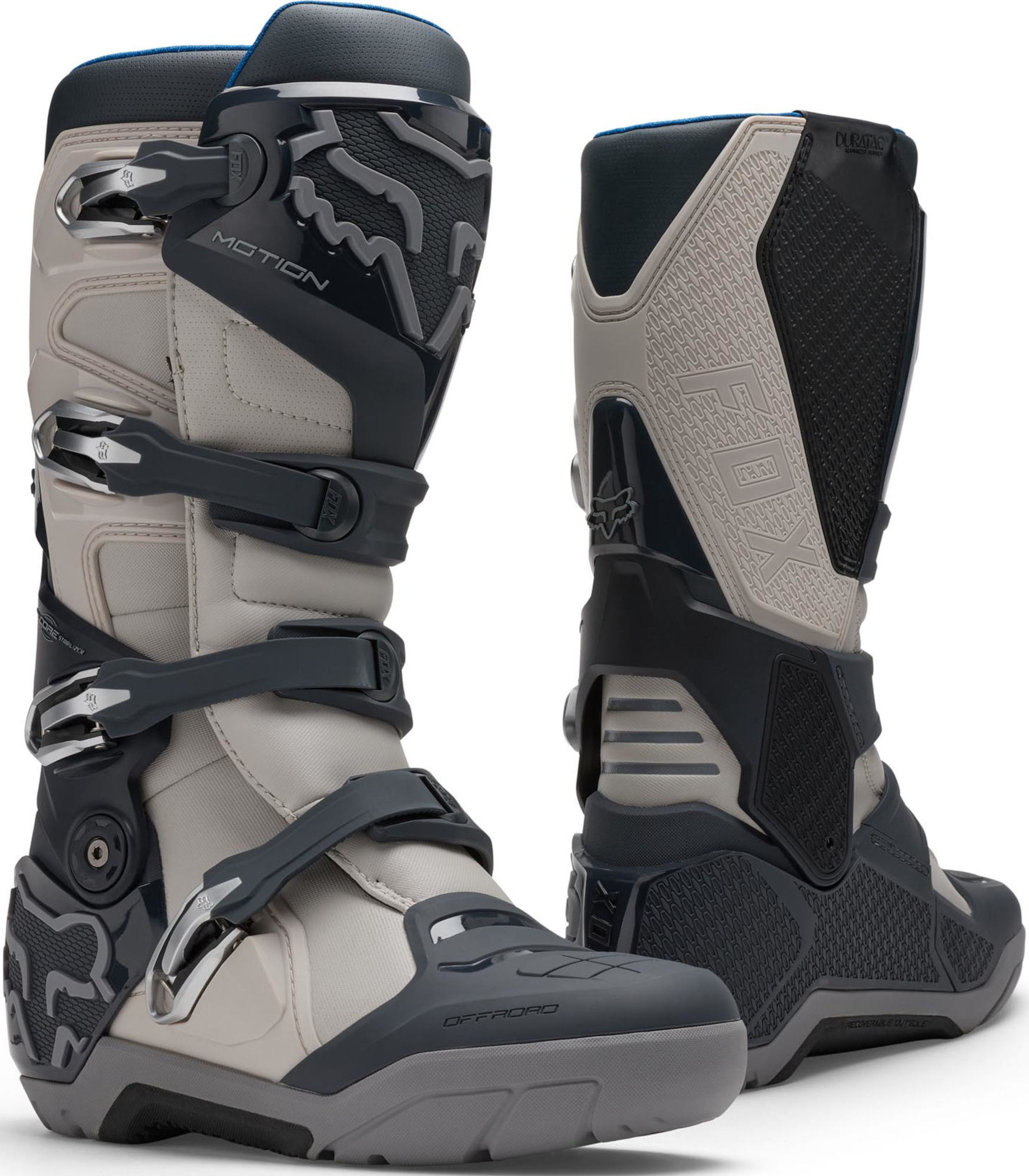 FOX Motion X Bottes de motocross imperméables Sable/Noir 9 Figure 1
