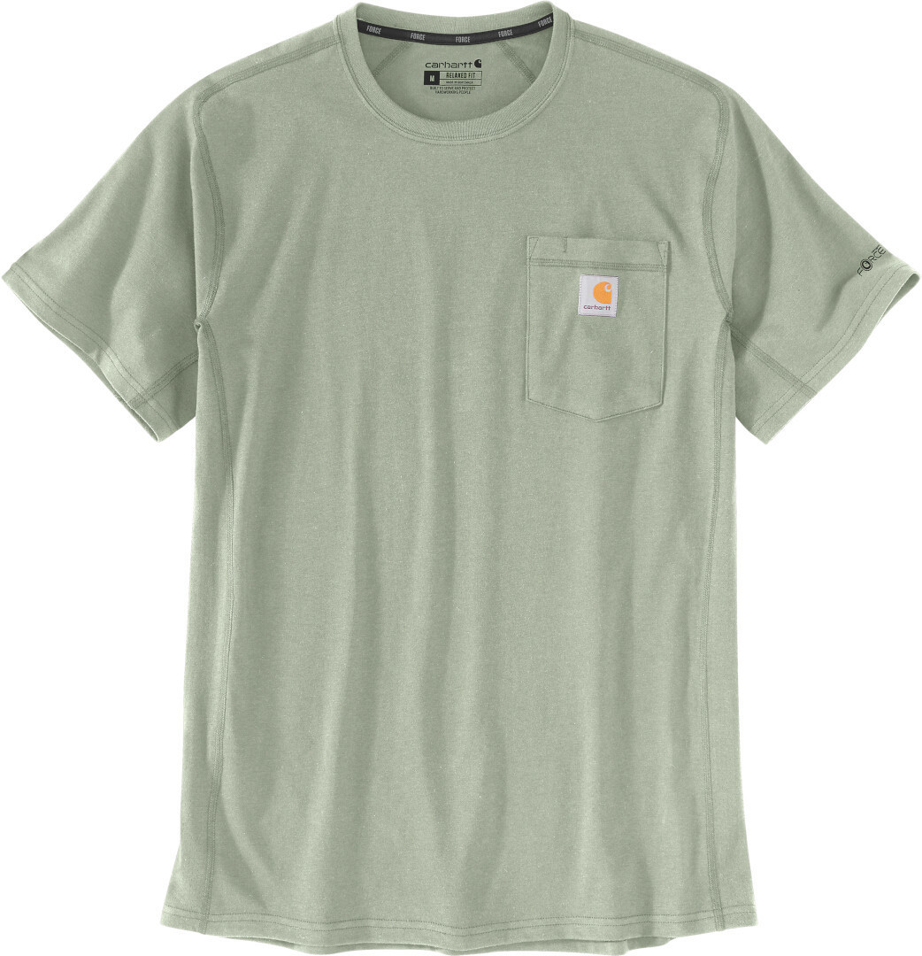 Carhartt Force Relaxed Fit Midweight Short Sleeve Pocket Tricou Verde deschis S Figura 1