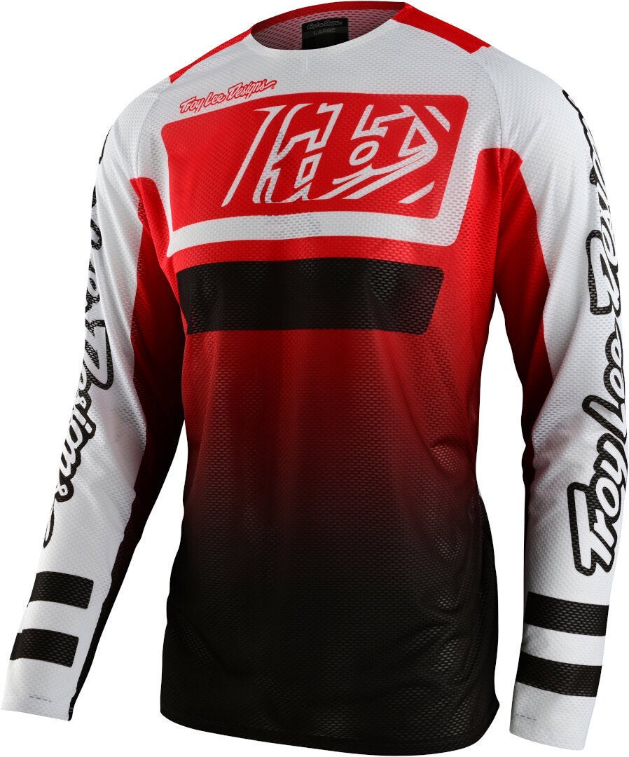 Troy Lee Designs SE Pro Air Lanes Motocross trøje rød/sort L Figur 1