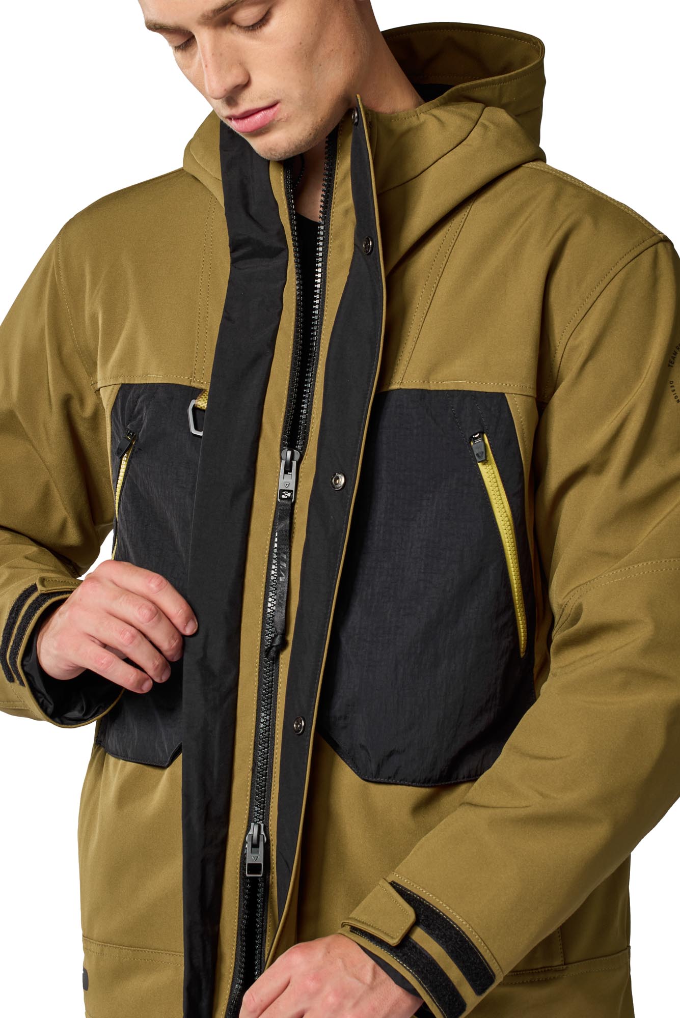 Revit Entropy H2O Veste textile moto imperméable Marron/Noir S Figure 8