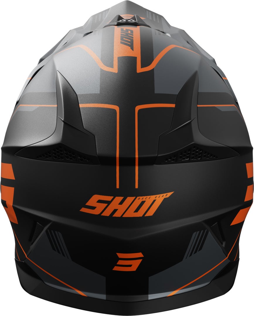 Shot Pulse Lines Motocross Helm schwarz/orange S (55/56) Abbildung 2