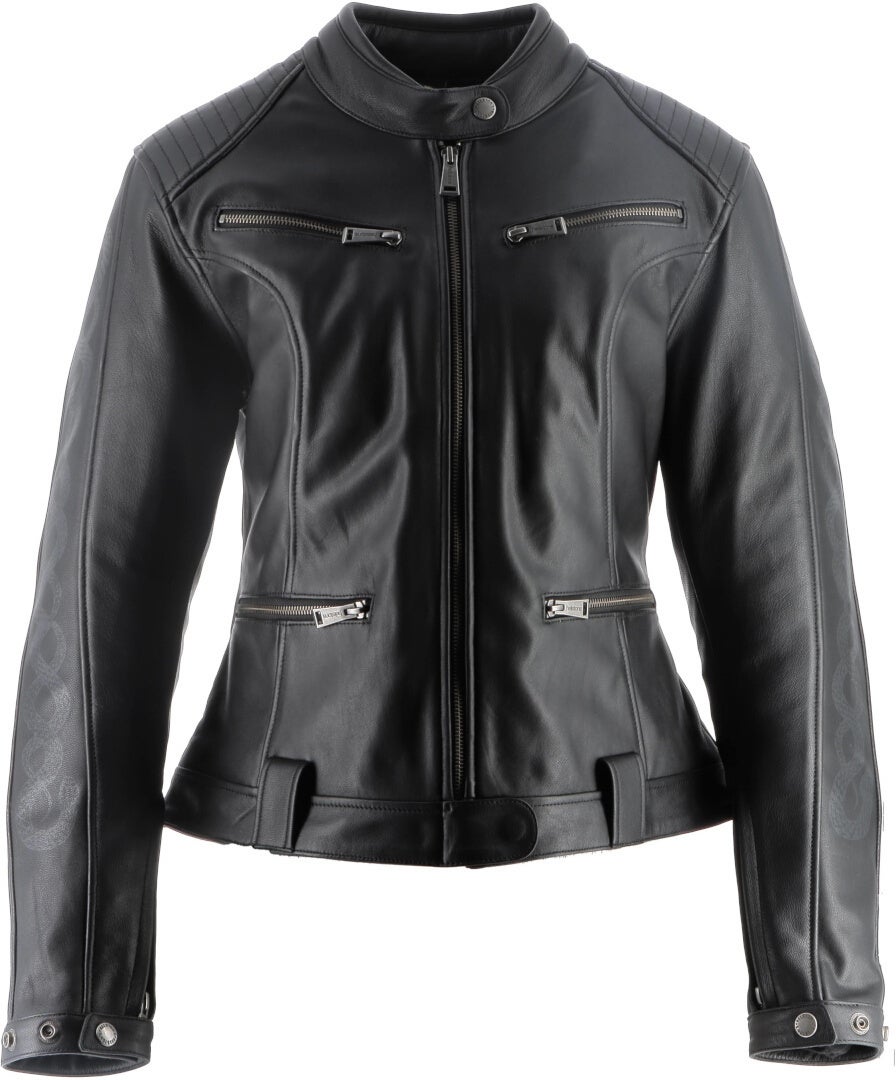 Helstons Vipere Damen Motorrad Lederjacke schwarz XXL Abbildung 1
