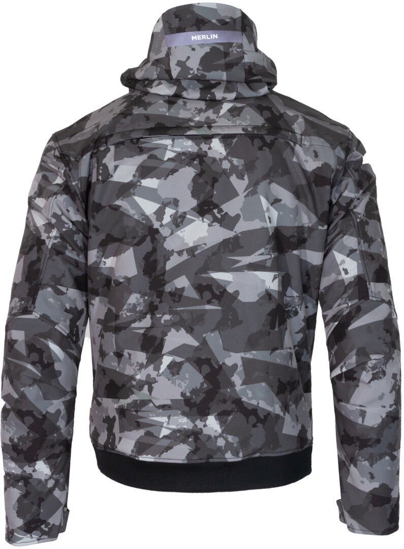 Merlin Torque D3O imperméable Moto Zip Hoodie Gris/Camoflage L Figure 2