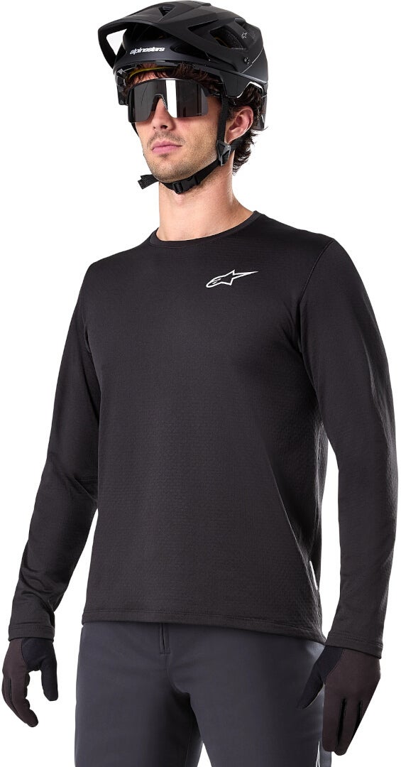 Side view of Alpinestars A-Dura Thermal Long Sleeve Bicycle Jersey