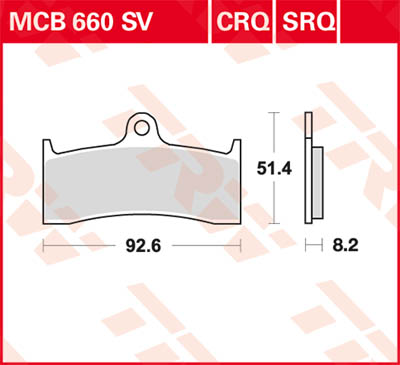 TRW Lucas Sinterbelag MCB660SV Figur 1