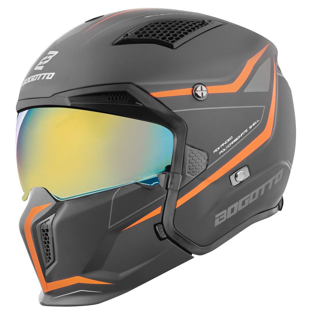 Bogotto Radic WN-ST Hjelm orange/sort L Figur 5