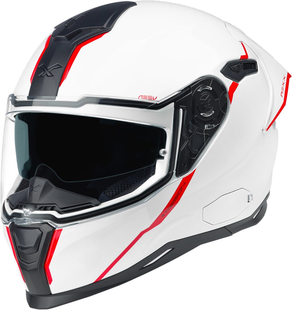 Nexx SX.100R Shortcut casco bianco/rosso S (55/56) Figura 4