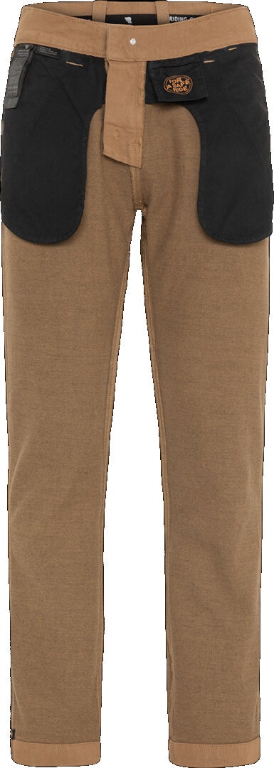 Side view of Riding Culture Chino Beige LT Cycling Pants