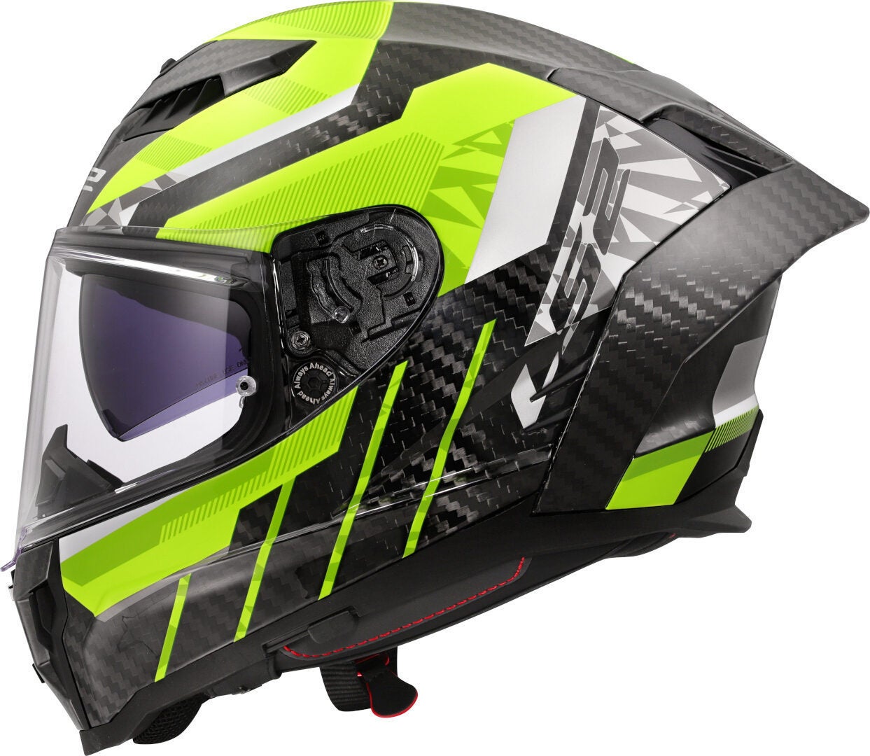 Side view of LS2 FF807 Dragon Trax Carbon Helmet