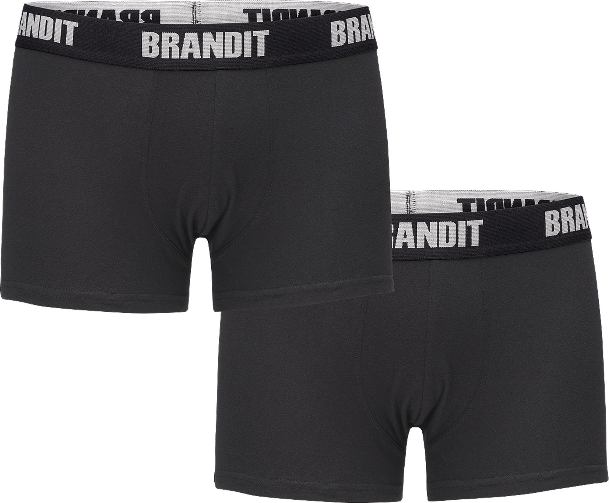Brandit Logo Boksera šorti - 2 gab. melns S 1. attēls