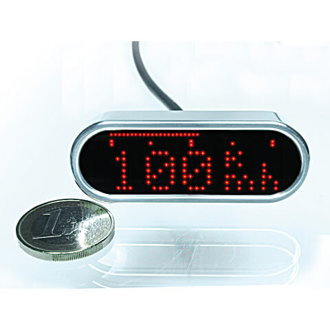 motogadget Tachometer motoscope mini Argint Figura 1 motogadget Tachometer motoscope mini Argint Figura 1