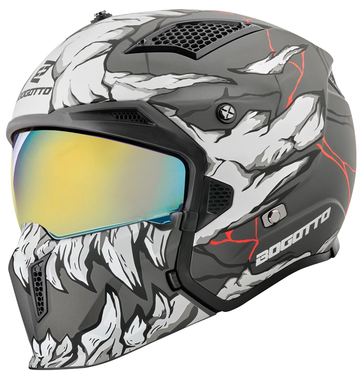 Bogotto Radic Skulash Helm grau/schwarz S Abbildung 6