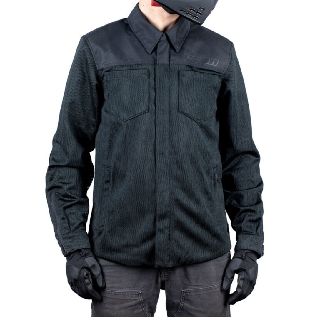 Icon Upstate Motocycle Mesh Textile Jacket black XXL Figure 2