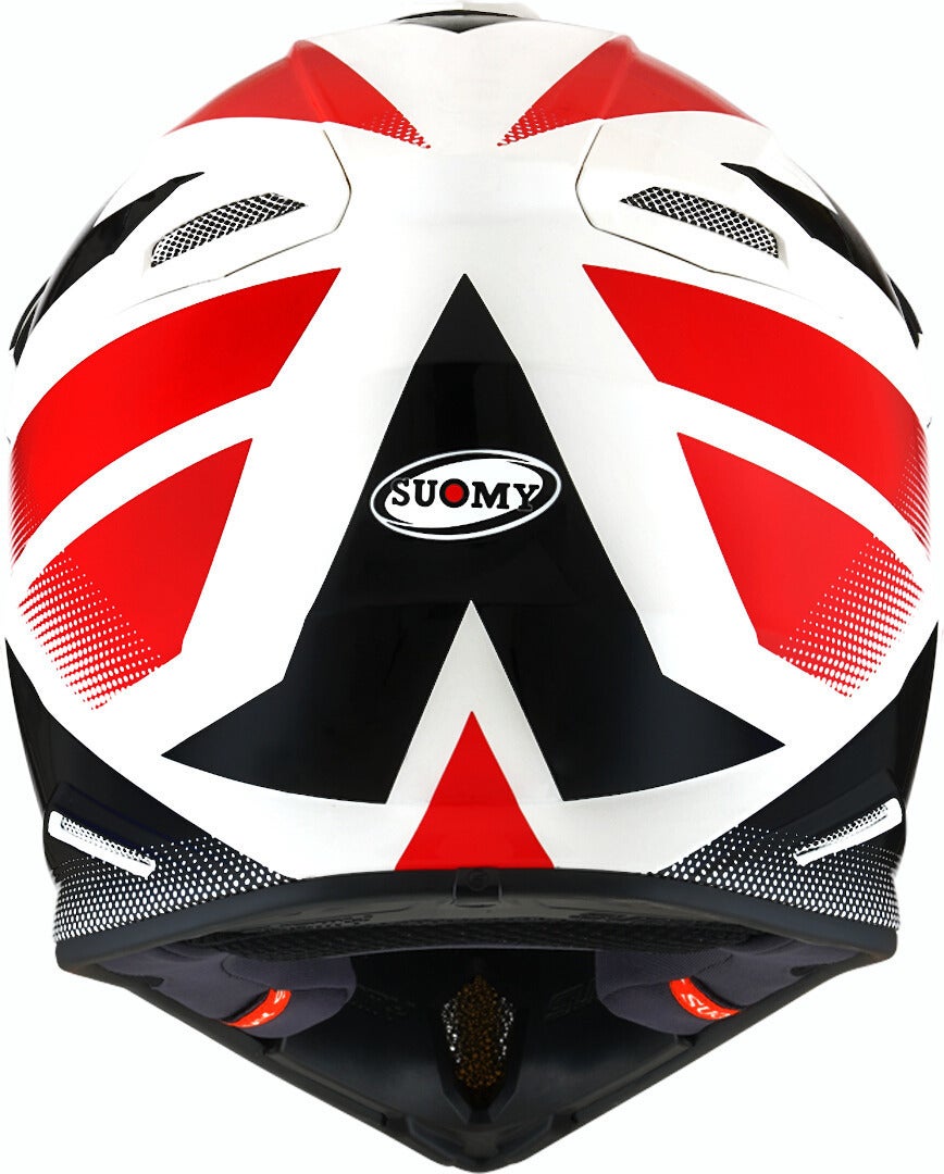 Suomy X-Wing Grip Motocross Helm weiß/schwarz/rot 2XL Abbildung 4