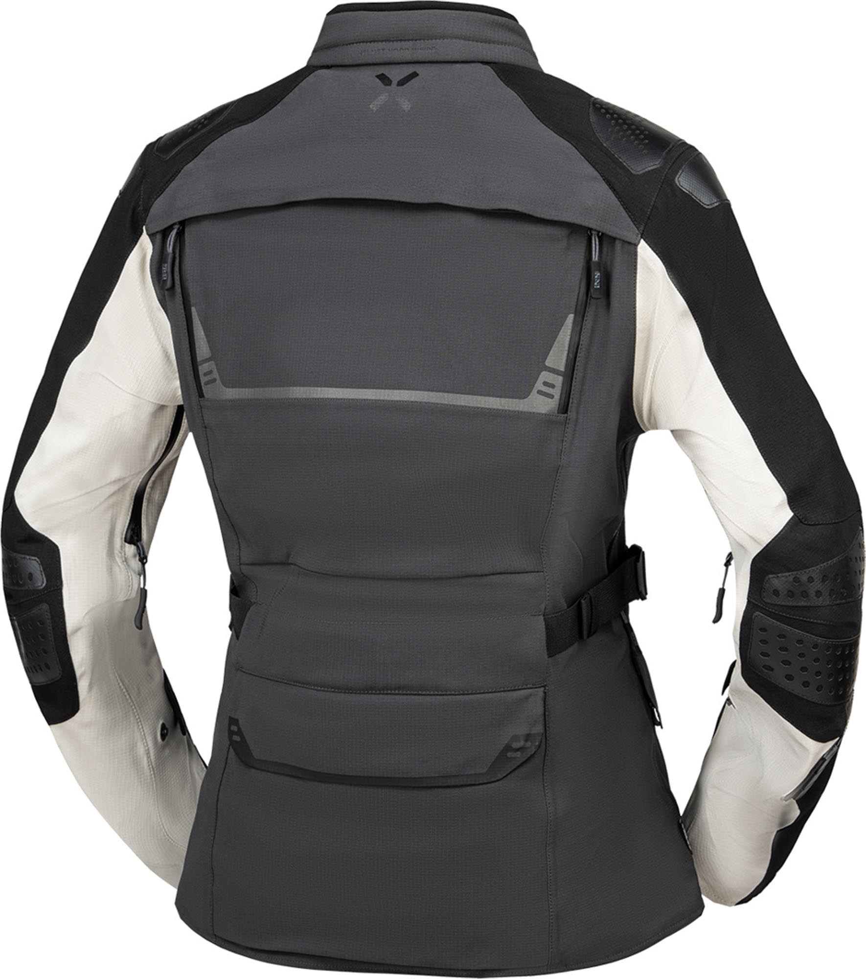 IXS Tourster STX 2.0 waterproof Ladies Motorcycle Textile Jacket light grey/dark grey/black 5XL Figure 2